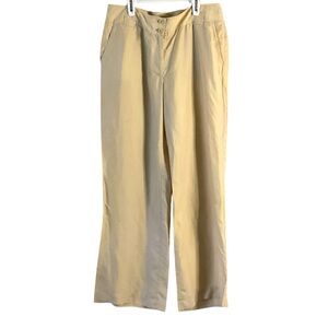 Talbots Pure Silk Wide Leg Casual Pants 12